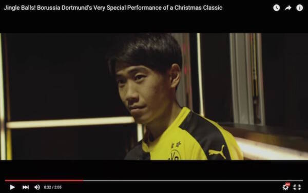 動画あり 香川真司らドルトムントの選手がサッカーボールで演奏したジングルベルが素敵すぎる 15年12月25日 エキサイトニュース
