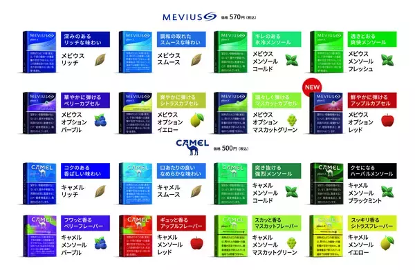 「加熱式たばこ「Ploom X」　アップルフレーバー「メビウス・オプション・レッド」が新発売」の画像