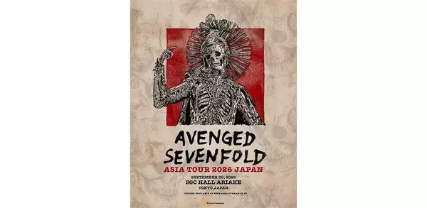 アヴェンジド・セヴンフォールド、12年の時を経て待望の来日公演決定