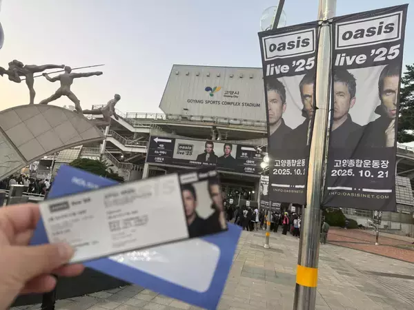 「オアシス来日直前、熱狂の韓国公演レポ　ボーンヘッドも「見守った」若きファンと新体制の邂逅」の画像