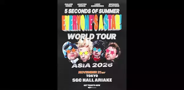 オーストラリア発の5 Seconds of Summer、8年ぶり来日公演決定