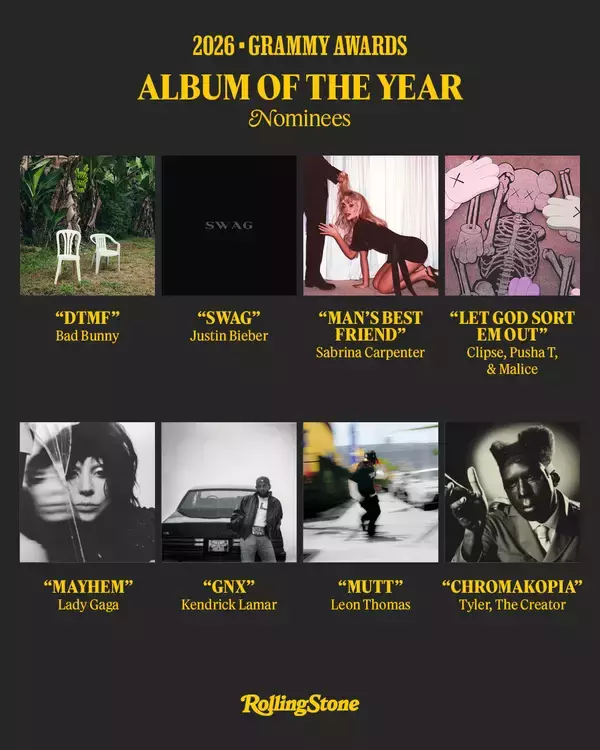 「筆頭候補はレディー・ガガ　2026年グラミー賞「最優秀アルバム賞」を徹底予想」の画像