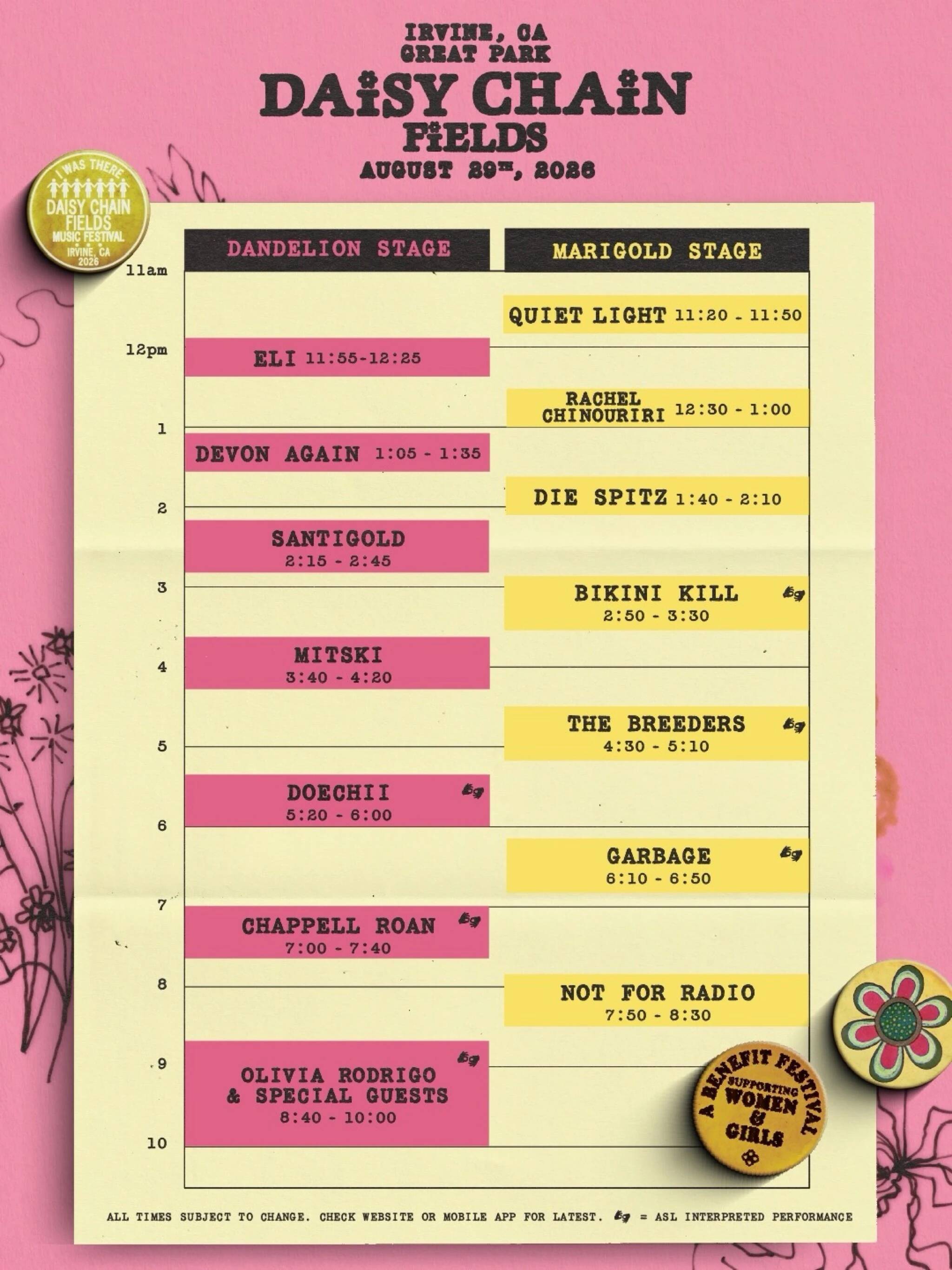 オリヴィア・ロドリゴ主催「女性たちの祝祭」Daisy Chain Fields Festivalを総括──支援団体に16億円寄付、喜びに満ちた一日