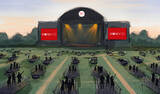 「ソーシャル・ディスタンス仕様の音楽会場が8月オープン、イギリスの競馬場を改造」の画像1