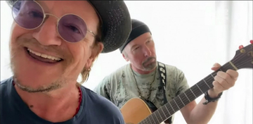 U2のボノとジ・エッジ、レッド・ツェッペリン「天国への階段」のカバー動画を公開