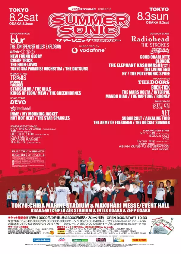 「サマーソニックの幕開け、2000-2004年を振り返る──「伝説の第1回」秘話、レディオヘッド「Creep」奇跡の裏側【5x5 Years of SUMMER SONIC Part.1】」の画像