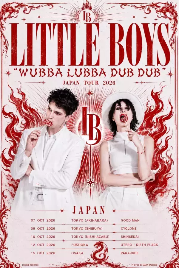 「Little Boysのロックンロール哲学「日本は、私たちが奇妙な存在になることを許してくれた」」の画像