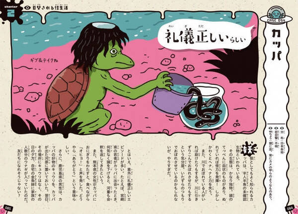 カッパはやたらと礼儀正しい 未確認生物umaたちのちょっとざんねんな怪生態 ムー編集部監修 がんばるuma事典 発売 19年10月14日 エキサイトニュース