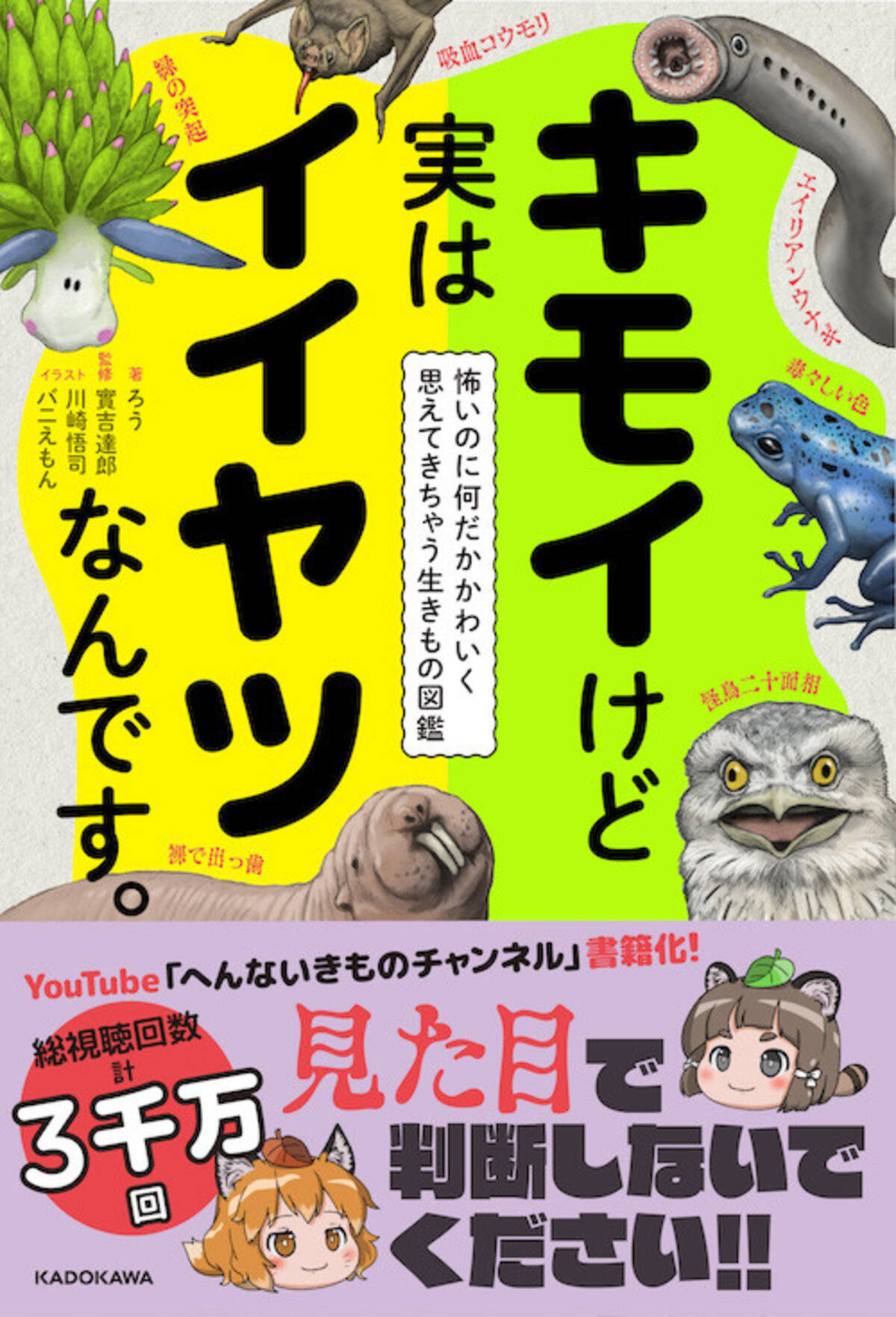 生き物を解説する人気youtubeチャンネルが書籍化 キモイけど実はイイヤツなんです 怖いのに何だかかわいく思えてきちゃう生きもの図鑑 発売 年5月28日 エキサイトニュース