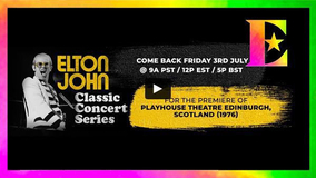エルトン・ジョン、過去の歴史的名演を6週にわたりYouTubeで配信！新企画『エルトン・ジョン：クラシック・コンサート・シリーズ』をスタート！