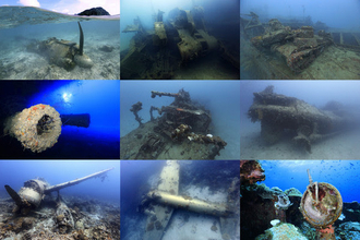 太平洋戦争などを起因とする海底に眠る沈没艦船の写真集「蒼海の碑銘ー海底の戦争遺産」発売。