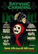 PIZZA OF DEATH RECORDS主催『SATANIC CARNIVAL '21』が6月5日（土）・6日（日）に開催決定＆出演アーティスト第1弾発表！