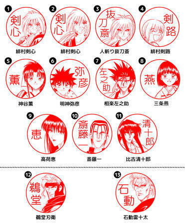 るろうに剣心 はんこコレクション 予約受付開始 剣心 薫 左之助 齊藤一 瀬田宗次郎 志々雄真実など31種類 21年6月8日 エキサイトニュース るろうに剣心 はんこコレクション 予約受付開始 剣心 薫 左之助 齊藤一 瀬田宗次郎 志々雄真実など31種類 21年6月8日 エキサイトニュース