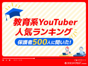 保護者500人が選ぶ教育系YouTuber人気ランキング！ 1位小島よしお、2位中田敦彦、3位松丸亮吾！