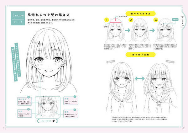 Snsフォロワー数 合計60万人以上 人気絵師3人の美少女キャラ線画ノウハウをたっぷり詰め込んだ 女の子キャラの描き方 発売 21年12月13日 エキサイトニュース 2 2