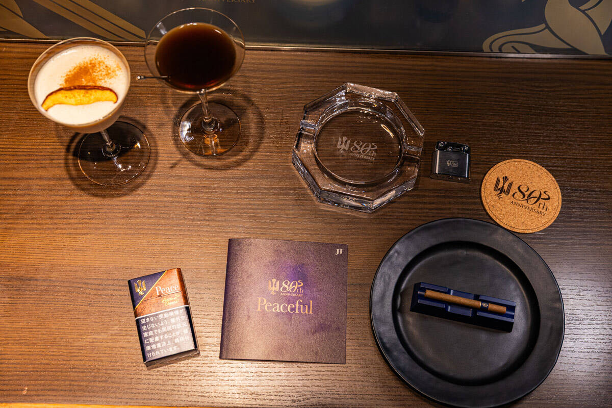 ロングセラーたばこと美味しいドリンクのマリアージュを堪能！〈Peace（ピース）〉がブランド誕生80周年を記念したポップアップイベントを開催！