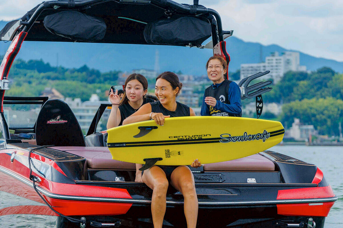 琵琶湖のロータリーピア88で、日本最大級のウェイクサーフィン公式大会、WSWSの第３戦JAPAN OPENが開催された！