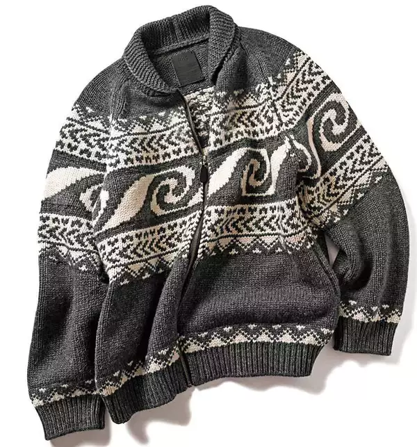 Catch the Wave！落ち着いたグレートーンが灼けた大人に似合う！　〈RHC〉の波柄カウチン