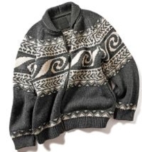 Catch the Wave！落ち着いたグレートーンが灼けた大人に似合う！　〈RHC〉の波柄カウチン