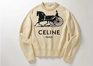Catch the Wave！アイキャッチであり、着心地も最高な〈セリーヌ〉のカシミヤニット！