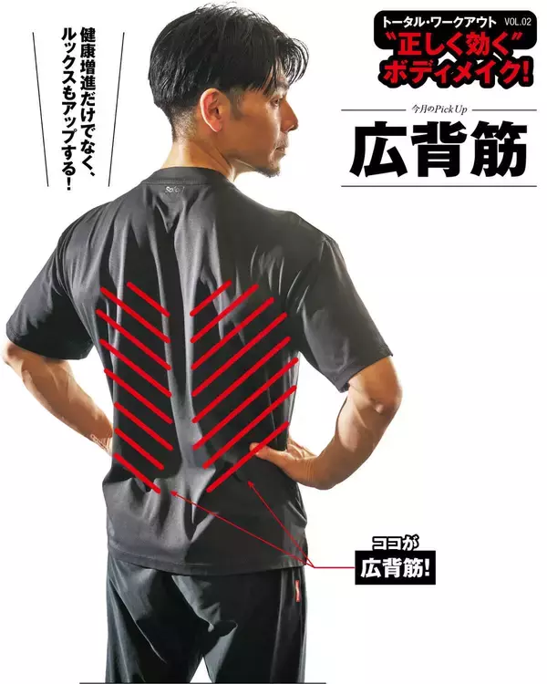 トータルワークアウト “正しく効く”ボディメイク！“正しく効く”ボディメイク！ 広背筋
