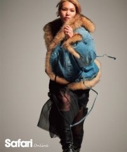 アスリートとデニムスポーツモデルとしても輝く走り幅跳び選手の【小山春香】！　ファー付きGジャンを大人らしく優雅に！