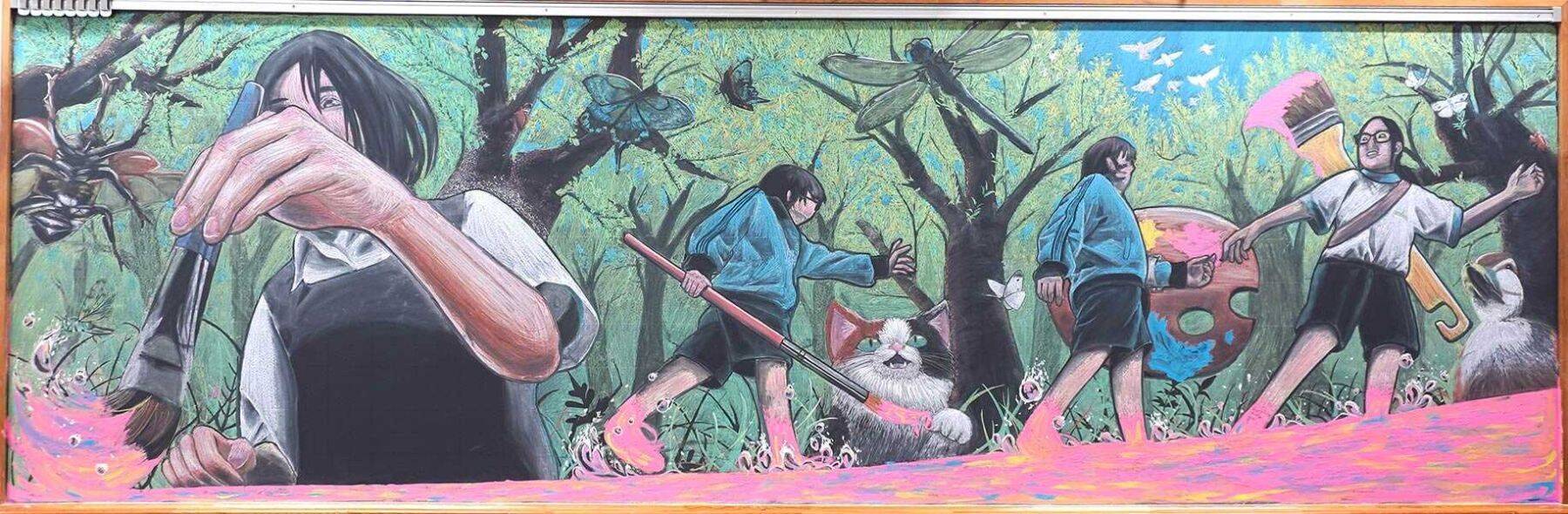 繊細な表現に圧倒される！話題の“黒板アート”とは？