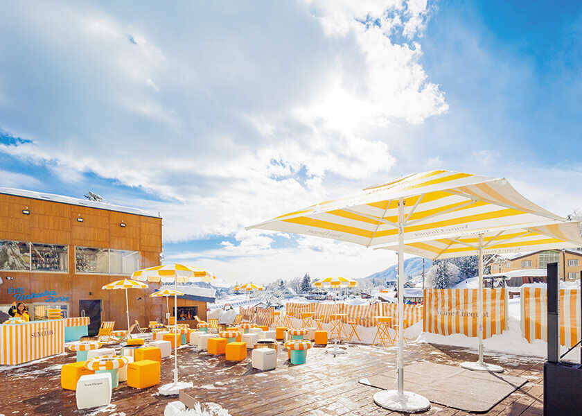 ハートに火をつけて！白馬の雪山でシャンパーニュを堪能！