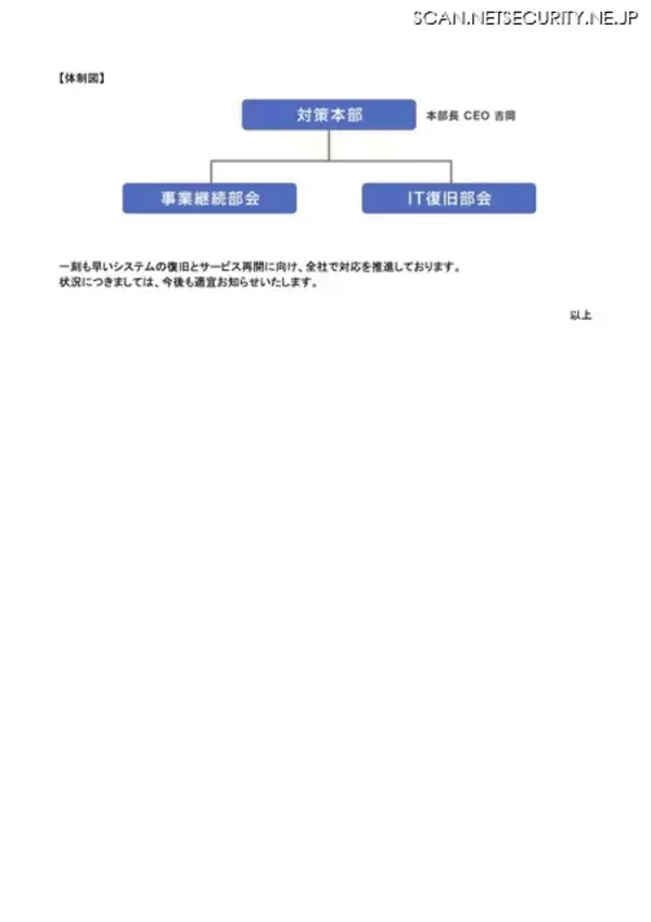 「100 名規模のチームを組成し調査 ～ アスクルへのランサムウェア攻撃」の画像