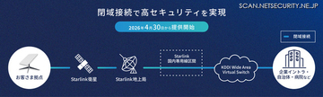 KDDI 法人向けネットワークサービスと衛星ブロードバンド Starlink Business が接続