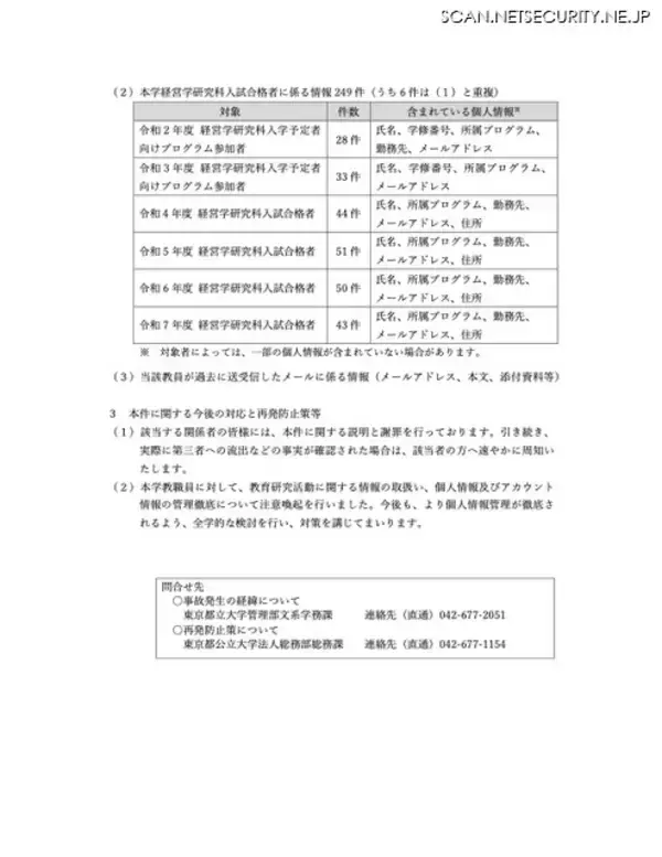 「ドキュメント共有を装うフィッシングメール発信で認知 ～ 東京都立大学教員の Google アカウントに不正アクセス」の画像