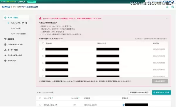“何から対策すべきか” を可視化「GMOサイバー攻撃ネットde診断 ASM」新プロダクトビジョン策定、「ダークウェブ ID/パスワード 流出監視機能」提供