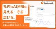 AIセキュリティ製品「Cloudbase AI」提供開始、社員の AI 利用を可視化