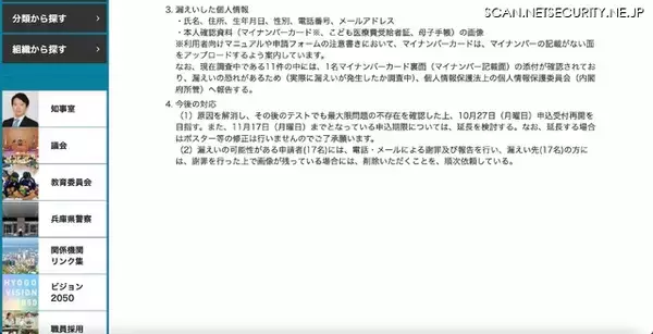 「別人の申請情報を表示 ～ 兵庫県「はばタンPay+」子育て応援枠の申込受付」の画像