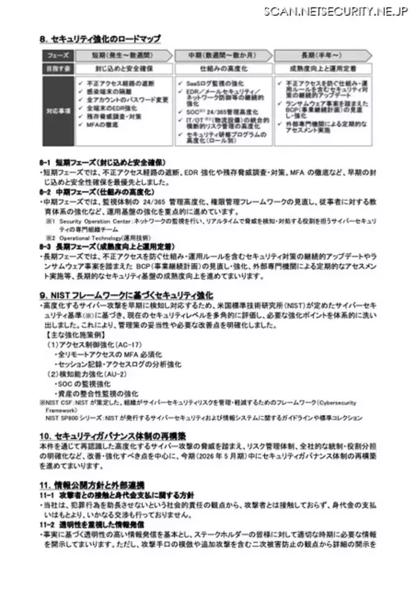 「アスクル社長「可能な限り詳細にご報告いたします。サイバー攻撃対策の一助となりましたら幸い」」の画像