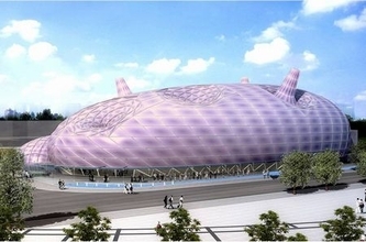 上海万博・日本館は「蚕」イメージ…民間協賛62億円