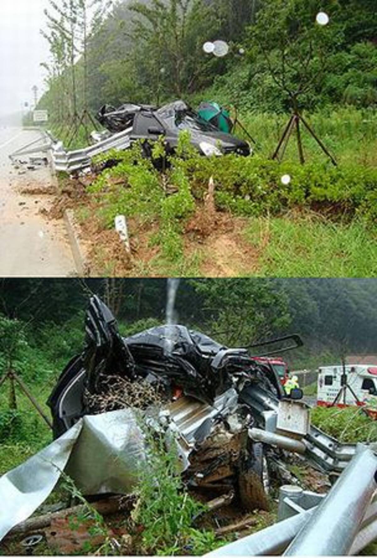 韓流 Big Bangのテソン 生きていたのが奇跡 事故車両写真公開 09年8月13日 エキサイトニュース