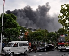 韓国SKハイニックスの中国工場が炎上・黒煙…半導体の世界的大手