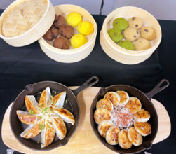 ヤヨイサンフーズ 便利さと見映えで付加価値提案 メガ級ハンバーグなど展開