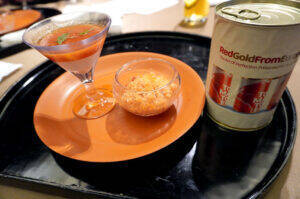 伊産レッドゴールド・トマト 料亭で和洋コラボの夕食会