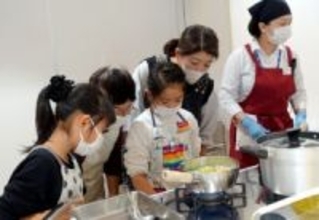 高野豆腐でランチプレート 旭松食品がおやこ料理教室