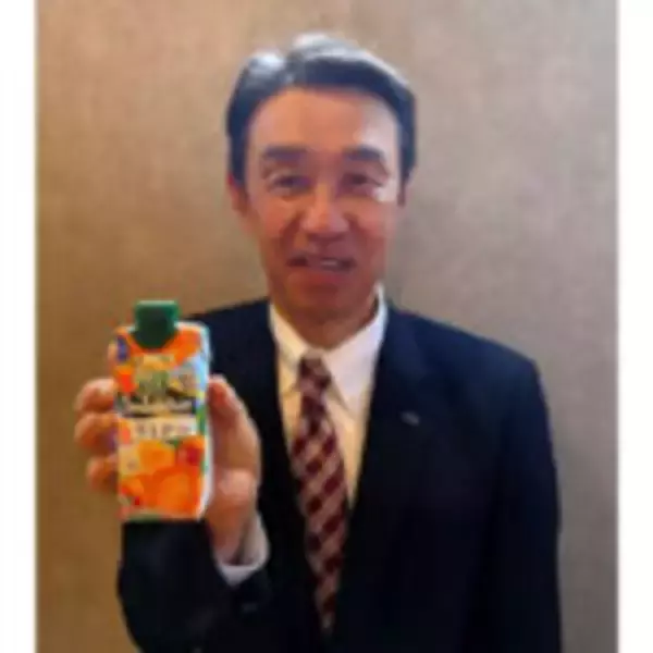 愛媛県産「せとか」のスムージー カゴメ中四国支店長が県庁訪問