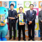 愛媛県産「せとか」のスムージー カゴメ中四国支店長が県庁訪問