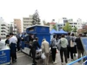 お湯を注ぎ最短10秒でレギュラーコーヒー抽出　キーコーヒー社員がソラマチひろばで実演・提供　新商品「JET BREW」の価値伝達