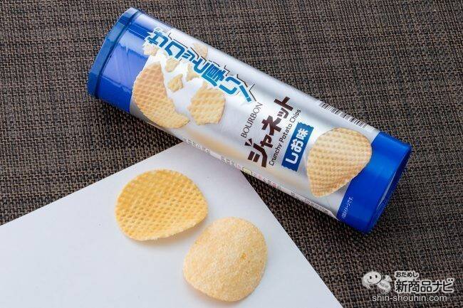網目の厚手がザクザクうまい筒型ポテトチップス『ジャネット メープルベーコン風味/塩あじ/コンソメ味』を3種食べ比べ