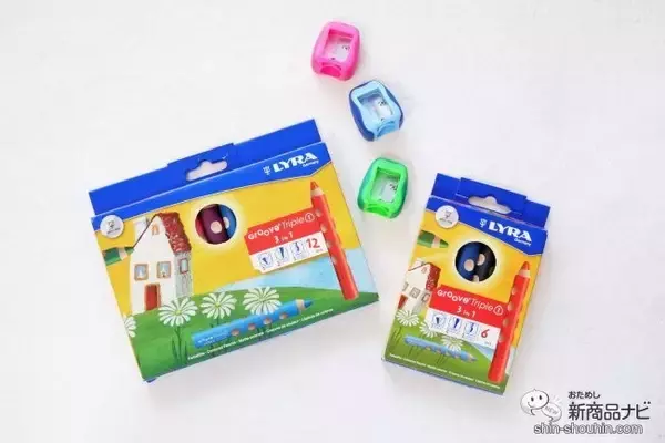 「不思議な鉛筆『リラ グルーヴ・トリプルワン』はこれ1本で色鉛筆、クレヨン、水彩色鉛筆になる！？」の画像