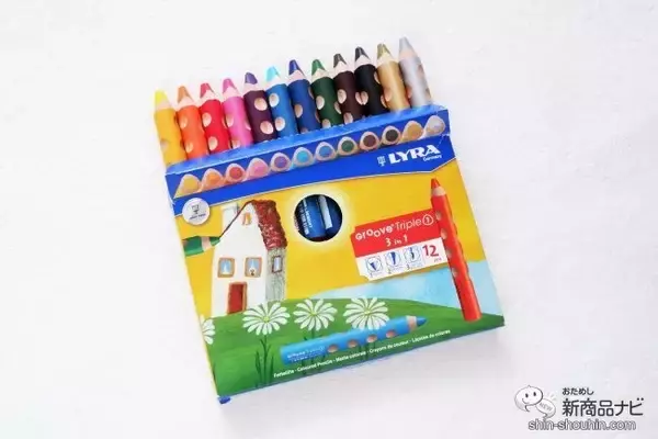 「不思議な鉛筆『リラ グルーヴ・トリプルワン』はこれ1本で色鉛筆、クレヨン、水彩色鉛筆になる！？」の画像