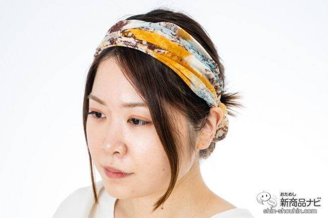 サッと首に通すだけ！ 時短でおしゃれな日本製のシルクスカーフ＆ストール『KINUWA-絹輪-』をおためし