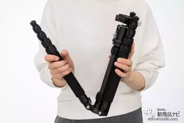 「折り畳んでコンパクトに収納！ 使い勝手抜群の『Velbon（ベルボン） トラベルカーボン三脚 5段 カルマーニュ N453 TT』を旅行に！」の画像