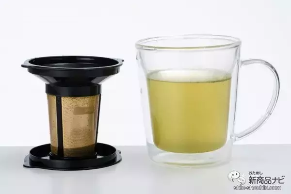 「ゴールドフィルターと保温マグがセットに！ コーヒーや紅茶を美味しく気軽に淹れられる『コレス　ゴールドフィルターダブルウォールマグ C412』」の画像